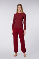 ALHENA MAGLIA DA ALLENAMENTO DONNA - Rosso rubino | Vestrum