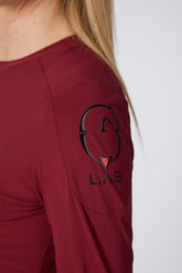 ALHENA MAGLIA DA ALLENAMENTO DONNA - Rosso rubino | Vestrum