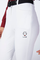 ANDROMEDA WOMEN'S RIDING TROUSERS WITH KNEE GRIP. - Optical white | Vestrum