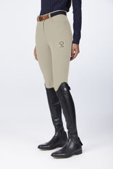 ANDROMEDA WOMEN'S RIDING TROUSERS WITH KNEE GRIP. - Optical white | Vestrum