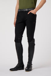 SAN DIEGO MEN'S RIDING BREECHES WITH KNEE GRIP - COMFORT FIT - Dark grey blue navy | Vestrum