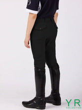 PANTALONI DA EQUITAZIONE PER BAMBINI SAN DIEGO CON RINFORZO AL GINOCCHIO - TESSUTO TK - Blu navy | Vestrum