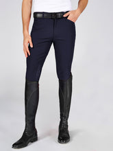 PANTALONI DA EQUITAZIONE DA UOMO SAN DIEGO CON RINFORZO AL GINOCCHIO - TESSUTO TK - oliva pallido | Vestrum