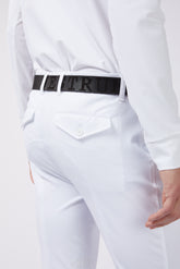 PANTALONI DA EQUITAZIONE DA UOMO STELVIO CON RINFORZO AL GINOCCHIO - TESSUTO TK - Blu navy | Vestrum