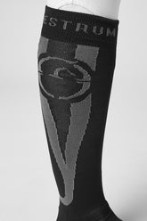 ROBBIO ULTRA LIGHT RIDING SOCKS - Black/pearl grey | Vestrum