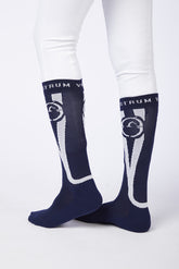 ROBBIO ULTRA LIGHT RIDING SOCKS - Blue navy/white | Vestrum