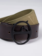 CINTURA IN PELLE POZZALLO CON INSERTO ELASTICO - | Vestrum