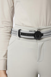 GRESSAN ELASTIC BELT - Pearl grey/black | Vestrum