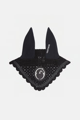 LEEDS HORSE EAR BONNET - Black/white | Vestrum