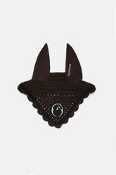 LEEDS HORSE EAR BONNET - Black/white | Vestrum