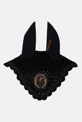 LEEDS HORSE EAR BONNET - Black/white | Vestrum