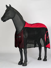 BERGAMO MESH ANTI-FLY RUG WITH HONEYCOMB COTTON - Air force/black/air force | Vestrum