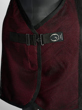 BERGAMO MESH ANTI-FLY RUG WITH HONEYCOMB COTTON - Air force/black/air force | Vestrum