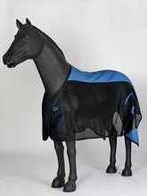 BERGAMO MESH ANTI-FLY RUG WITH HONEYCOMB COTTON - Air force/black/air force | Vestrum