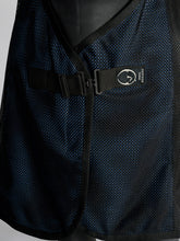 BERGAMO MESH ANTI-FLY RUG WITH HONEYCOMB COTTON - Air force/black/air force | Vestrum