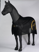 BERGAMO MESH ANTI-FLY RUG WITH HONEYCOMB COTTON - Air force/black/air force | Vestrum