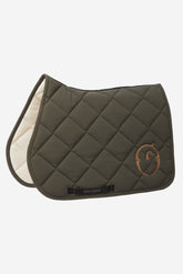 TOYAMA JUMPING SADDLE PAD - TK FABRIC - Dark olive green/corten | Vestrum