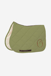 TOYAMA JUMPING SADDLE PAD - TK FABRIC - Dark olive green/corten | Vestrum