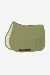 TOYAMA JUMPING SADDLE PAD - TK FABRIC - Pale olive/coconut | Vestrum