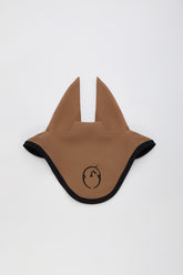 ALASSIO HORSE EAR BONNET WITH BLACK BORDER - Dark mauve | Vestrum