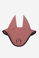 ALASSIO HORSE EAR BONNET WITH BLACK BORDER - Dark mauve | Vestrum