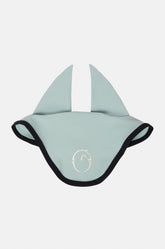 ALASSIO HORSE EAR BONNET WITH BLACK BORDER - Dark mauve | Vestrum