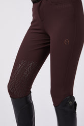 SYRACUSE PANTALONI DA EQUITAZIONE DA DONNA CON GRIP AL GINOCCHIO - Malva scuro | Vestrum