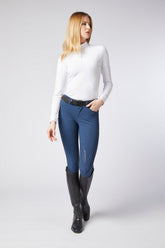 LAZISE WOMEN'S KNEE GRIP BREECHES WITH POCKETS ON THE BACK - Optical white | Vestrum
