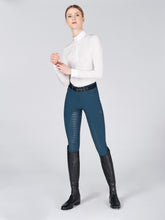 SYRACUSE WOMEN'S FULL GRIP RIDING BREECHES WITH V GRIP - Dusty blue | Vestrum