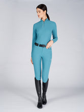 SYRACUSE WOMEN'S FULL GRIP RIDING BREECHES WITH V GRIP - Dusty blue | Vestrum