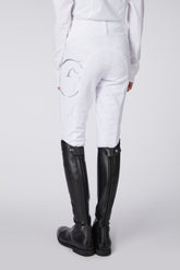 MOLVENO GIRL'S RIDING BREECHES WITH FULL GRIP - TK FABRIC - Optical white | Vestrum