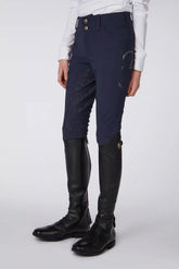 MOLVENO GIRL'S RIDING BREECHES WITH FULL GRIP - TK FABRIC - Optical white | Vestrum