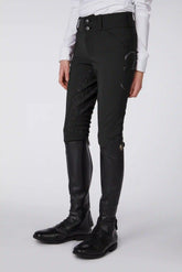 MOLVENO GIRL'S RIDING BREECHES WITH FULL GRIP - TK FABRIC - Optical white | Vestrum