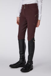 MOLVENO GIRL'S RIDING BREECHES WITH FULL GRIP - TK FABRIC - Optical white | Vestrum