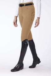 MOLVENO WOMEN'S RIDING BREECHES WITH FULL GRIP - TK FABRIC - Chocolate | Vestrum