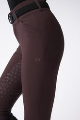 MOLVENO PANTALONI DA EQUITAZIONE DONNA CON FULL GRIP - TESSUTO TK - Cioccolato | Vestrum