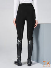 MOLVENO WOMEN'S RIDING BREECHES WITH KNEE GRIP - TK FABRIC - Black | Vestrum