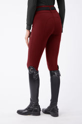 MOLVENO PANTALONI DA EQUITAZIONE DONNA CON GRIP AL GINOCCHIO - TESSUTO TK - Marrone scuro | Vestrum