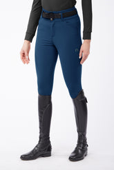 MOLVENO PANTALONI DA EQUITAZIONE DONNA CON GRIP AL GINOCCHIO - TESSUTO TK - Marrone scuro | Vestrum