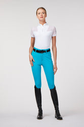MOLVENO RIDING BREECHES WITH KNEE GRIP - TK FABRIC - Scuba blue | Vestrum