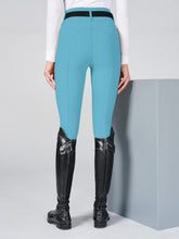 MOLVENO PANTALONI DA EQUITAZIONE DONNA CON GRIP AL GINOCCHIO - TESSUTO TK - Blu navy | Vestrum