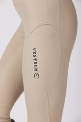 YAKUSHIMA WOMEN'S RIDING LEGGINGS WITH FULL GRIP - Light beige | Vestrum
