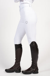 LIBRA WOMEN'S RIDING BREECHES WITH FULL GRIP - Optical white | Vestrum