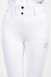 LIBRA WOMEN'S RIDING BREECHES WITH FULL GRIP - Optical white | Vestrum