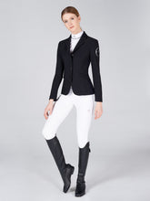 BARCELLONA WOMEN'S SHOW JACKET WITH BI-STRETCH INSERTS - Dusty blue/black | Vestrum