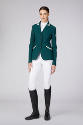 ALESSANDRIA WOMEN'S UNLINED SHOW JACKET - Forest green/ivory | Vestrum