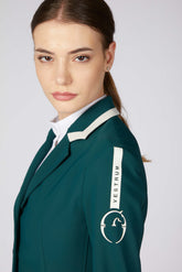 ALESSANDRIA WOMEN'S UNLINED SHOW JACKET - Forest green/ivory | Vestrum