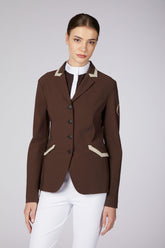 ALESSANDRIA WOMEN'S UNLINED SHOW JACKET - TK FABRIC - Dark olive green/corten | Vestrum