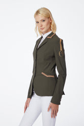 ALESSANDRIA WOMEN'S UNLINED SHOW JACKET - TK FABRIC - Dark olive green/corten | Vestrum