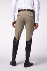 PANTALONI DA EQUITAZIONE DA UOMO SAN DIEGO CON RINFORZO AL GINOCCHIO - TESSUTO TK - oliva pallido | Vestrum